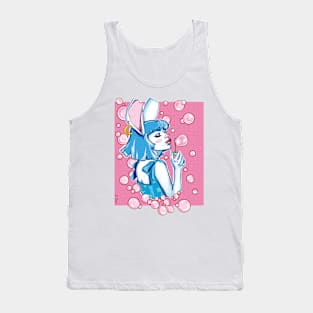 Bunny Girl with Bubbles Tank Top